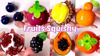 과일 🫐🥭🍐🍇🌳🍊🍎🍊 말랑이 모아보기   DIY Fruits Squishy with Nano Tape Series! 🔵Part3🔵