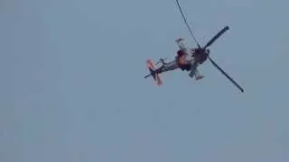 the rnlaf apache ah64d apache display team at sunderland airshow 2013