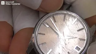 キズだらけ、70年代腕時計をトコトン磨いてみた。（70’s old watch restoration)