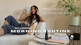 MORNING ROUTINE | 5 habits that will change your life🏋️‍♀️ plan my week, me-time, reading