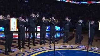 Noble Trumpets Perform the National Anthem - Golden State Warriors
