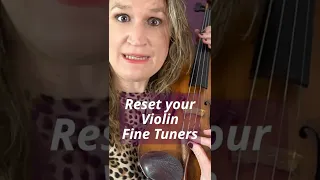 How to reset and fix your violin fine tuner #shorts