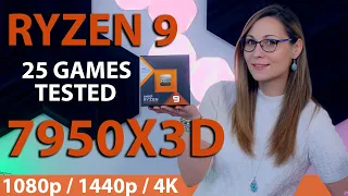 AMD Ryzen 9 7950X3D Review - 25 Games Tested - 1080p, 1440p, 4K (vs 13900K, 7950X)