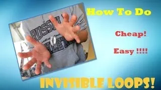 How To Make Invisible Elastic Loops! CHEAP WAY !