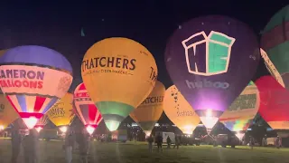 Bristol Balloon Fiesta night glow 2023