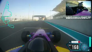 My Best lap on Formula 3000 car at Yas Marina south circuit