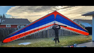 Icaro Laminar Hang glider -great first flight! 4/8/23 Tekoa #hanggliding -4K (14.1 hook in 225lbs)