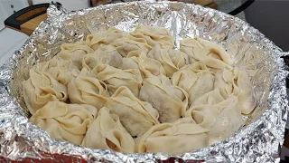 БЕЗ МАНТОВАРКИ сочные Манты.Спасибо моей бабушке,научила готовить это чудо настоящие узбекские манты