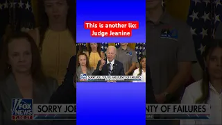 Judge Jeanine fact-checks President Biden #biden