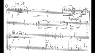 Krasimir Taskov - Nava-Fragments I (Haikus) for Flute, Viola and Harp (1997) [Score-Video]