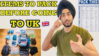 THINGS TO PACK BEFORE GOING TO UK 🇬🇧| WHAT TO BUY?