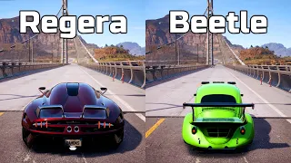 NFS Payback - Koenigsegg Regera vs Volkswagen Beetle - Drag Race