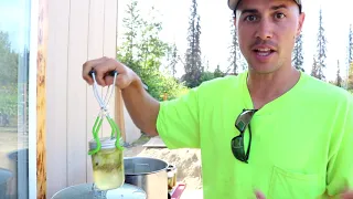 Canning Day at Our Off Grid Cabin