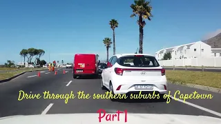 Drive in the southern suburbs of Capetown