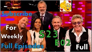 Full Graham Norton Show S23E02 Dwayne Johnson, Martin Freeman, Naomie Harris