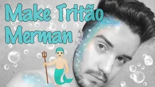 Make Tritão Carnaval (sereia) Masculina