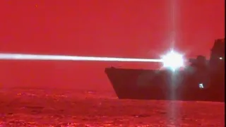 USS Portland Successful Solid State Laser Test