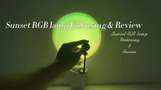 USB Sunset RGB Projector Lamp Unboxing & Review