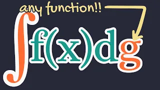 How to integrate with respect to any function!