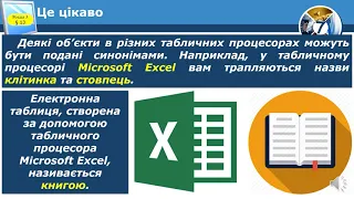 Поняття електронної таблиці  Табличні процесори, їх призначення  Середовище табличного процесора