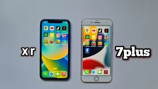 iphone xr vs 7 plus speed test