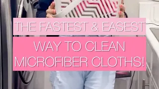 HOW TO CLEAN MICROFIBER CLOTHS! The fastest & easiest way to be exact!