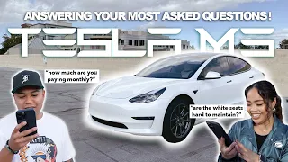 Answering your MOST FAQ's about the Tesla M3 | Monthly Payment, No Home Charge, maintenance, etc!