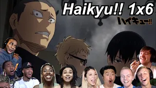 Haikyu!! 1x6 Reactions | Great Anime Reactors!!! | 【ハイキュー!!】【海外の反応】