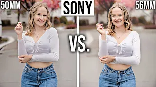Sony a6400 - My Sony 50mm F/1.8 OSS vs. Sigma 56mm f/1.4 in Portrait Photography! [2022]