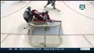 Steve Ott's play. St. Louis Blues vs Phoenix Coyotes  3/2/14 NHL Hockey.