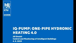 18 Jiri Dostal - IQ Pump: One Pipe Hydronic Heating 4.0