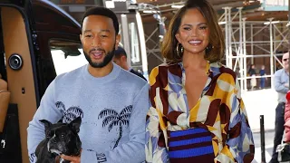 John Legend Spotted With Dog And Chrissy Teigen ❤️