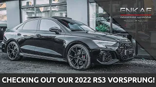 CHECKING OUT OUR 2022 RS3 VORSPRUNG