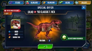 RED REX in JURASSIC WORLD THE GAME UNLOCKED SOON ALMOST?!??!?