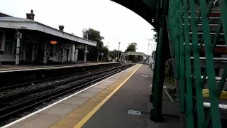 Class 377 118 & 104 pass Hampden park bound for London Victoria