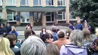 Митинг в городе Изюм 22.04.14 часть 1