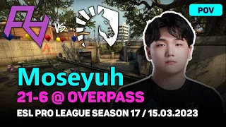 CSGO POV Rare Atom Moseyuh (21-6) vs Liquid (OVERPASS) @ ESL Pro League Season 17 / Mar 15, 2023