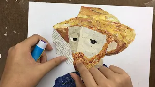 How to made Van Gogh Portrait collage