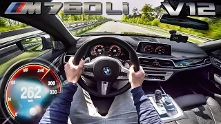 BMW M760Li 6.6 V12 BiTurbo AUTOBAHN POV Acceleration & TOP SPEED by AutoTopNL