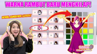 SEKARANG ADA WARNA RAMBUT GLOSSY MENGKILAP DI MENU HAIR?? BENERAN?? SAKURA SCHOOL SIMULATOR-PART 731