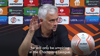 Jose Mourinho takes swipe at referee Anthony Taylor after Europa League final loss