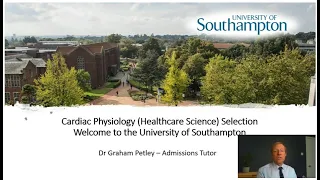 Cardiac Physiology Selection Day at Southampton