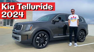 Kia Telluride 2024 — семейный автомобиль из будущего. Как американцы паркуют свои большие тачки.