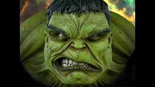 Обзор фигурки Hulk от компании Neca и сравнение её c 3D моделью Hulk напечатанной на 3D принтере.