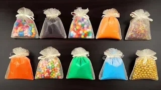 Making super crunchy slime with funny bags - Satisfying Slime ASMR