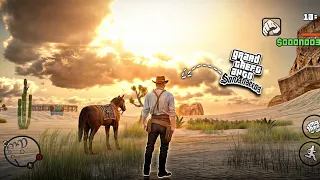 GTA SA Red Dead Redemption Mod Android | GTA SA ANDROID | I Turned GTA SA Into RDR Game Using Mods