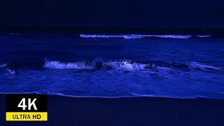 Within 5 Minutes You Will Beat Insomnia With Amazing Night Ocean Sounds 4K Video