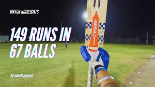 Aakash Sharma Scores career highest TON🏏| Gopro POV👀 | YCC night vs Chirag Royals