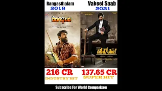 Rangasthalam VS Vakeel Sahab Comparison | World Comparison | #rangasthalam #vakeelsaab #ramcharan