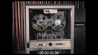 IBM 705 Office Computer in Use, 1950s - Film 1093136